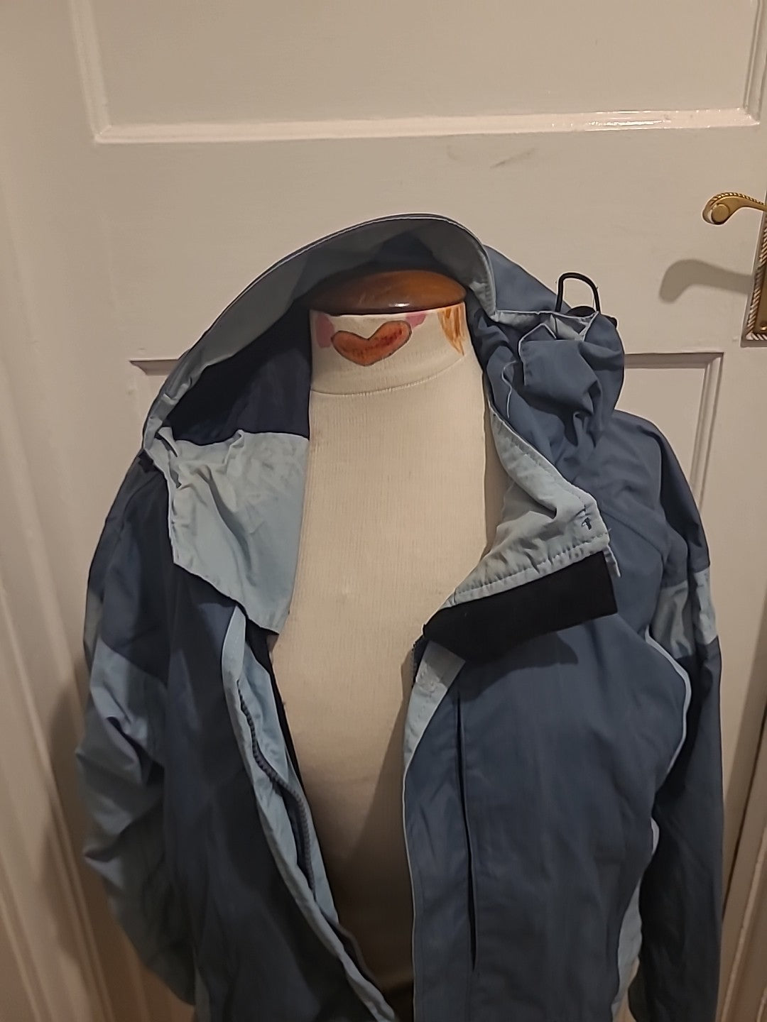 Ladies Storm-Pro Size 12 Grey/Navy Mesh Lined Waterproof Coat