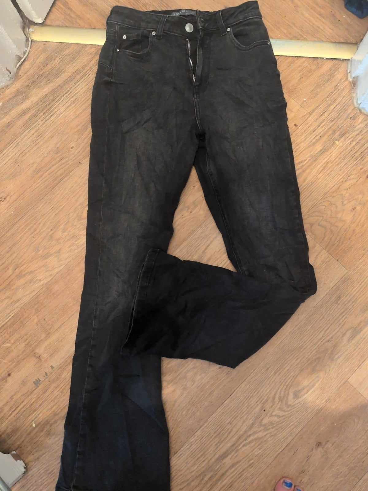 Denim&Co 8 Black Jeans Straight