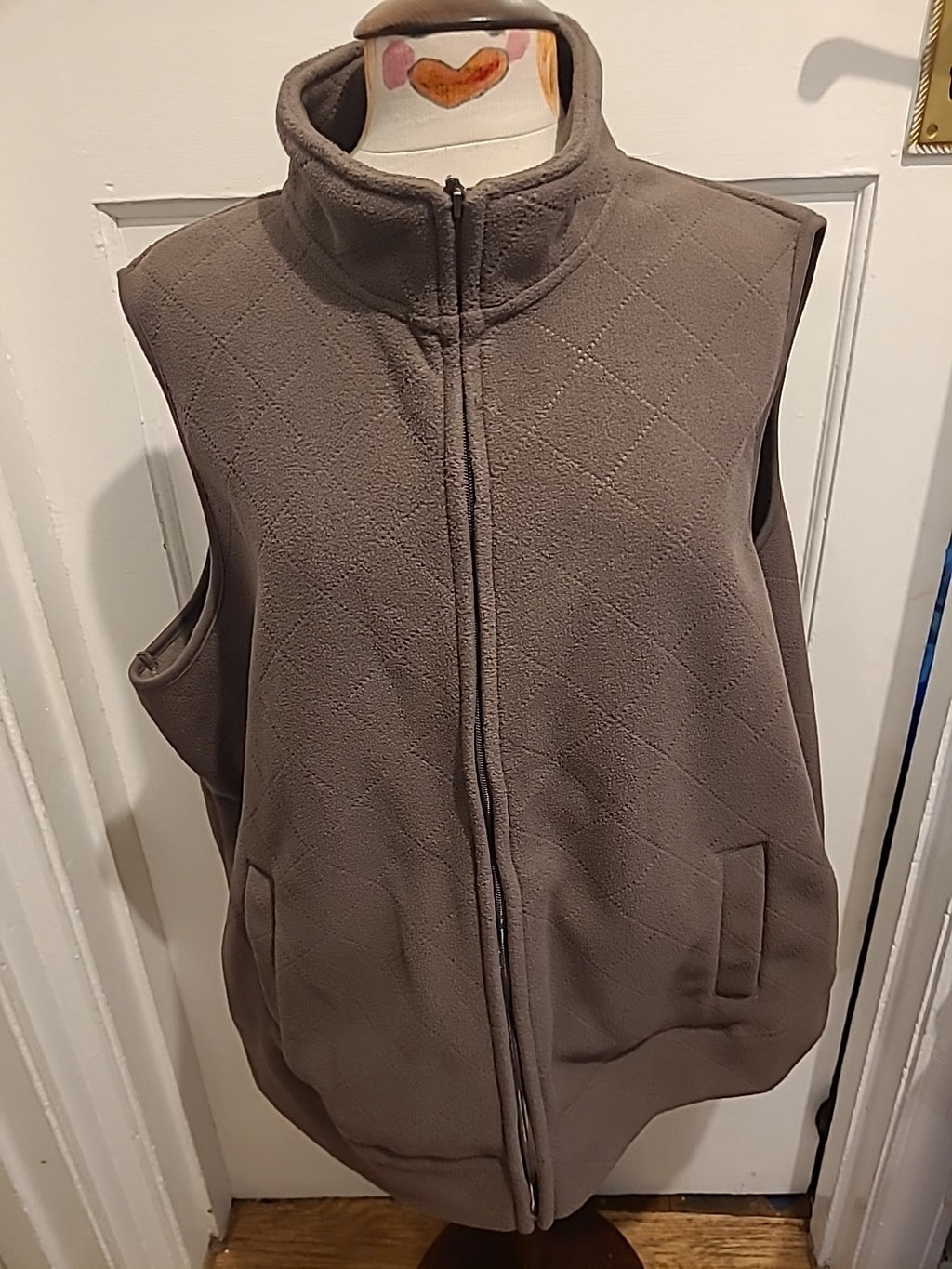 Ladies BM Casual Size XL Brown Sleeveless Jacket