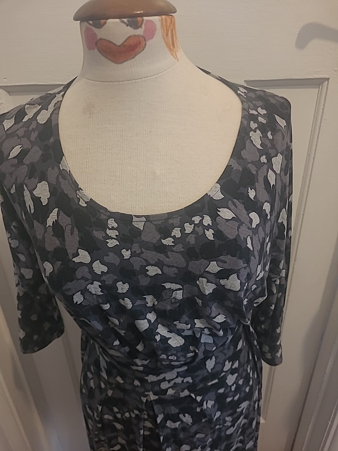 Ladies Laura Ashley Size 8 Camo Style Long Sleeved Dress