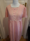 Ladies Size M/L Pink Short Sleeved Nighty