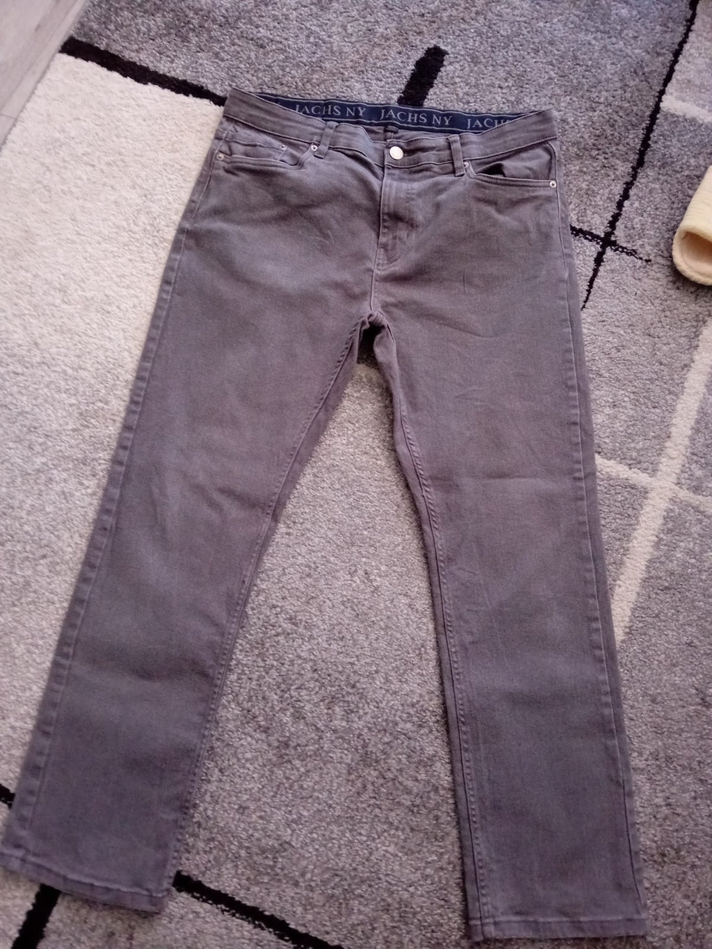 Mens Grey Jeans 36w 30 Leg Jachs Ny Free Delivery