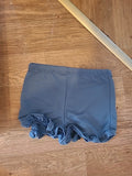 Brand New Boohoo Size 12 Petrol Frill Hem Sweat Shorts