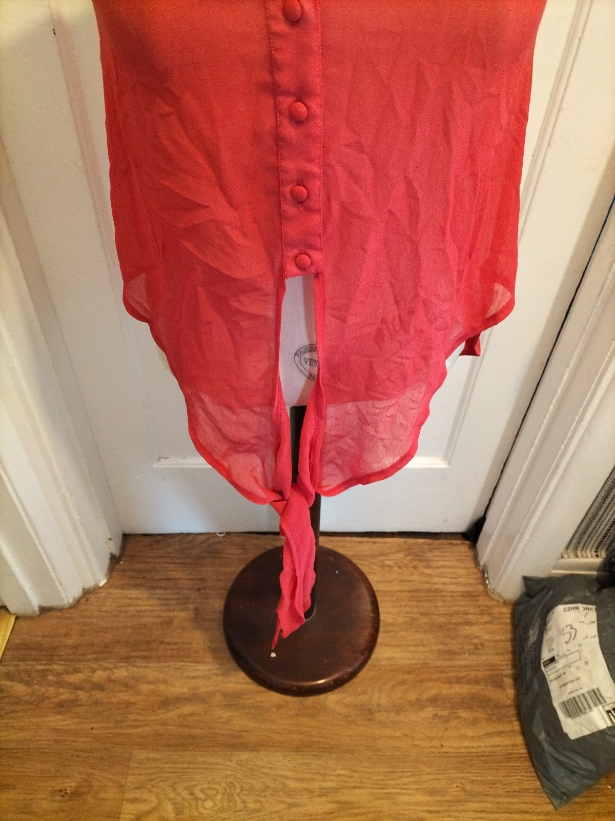 Ladies Influence Size 8 Cerise Pink Sleeveless Blouse