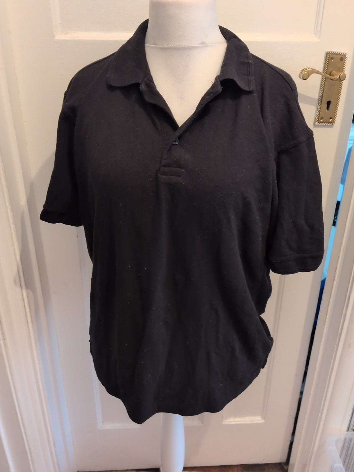 Portwest Medium Black Short Sleeve Polo