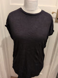Papaya Medium Black The Longline T-shirt