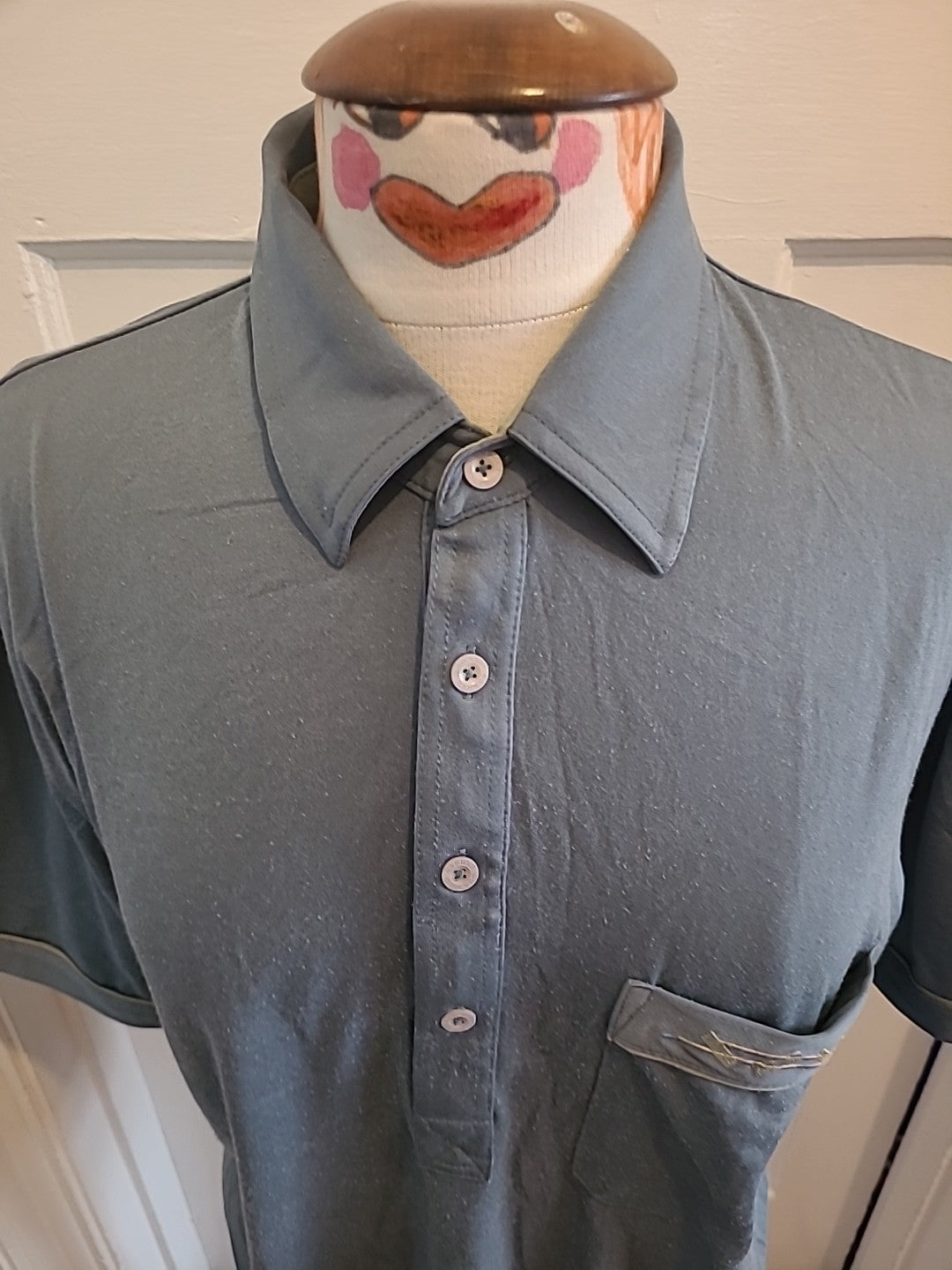 Mens Galicci Large Teal Polo