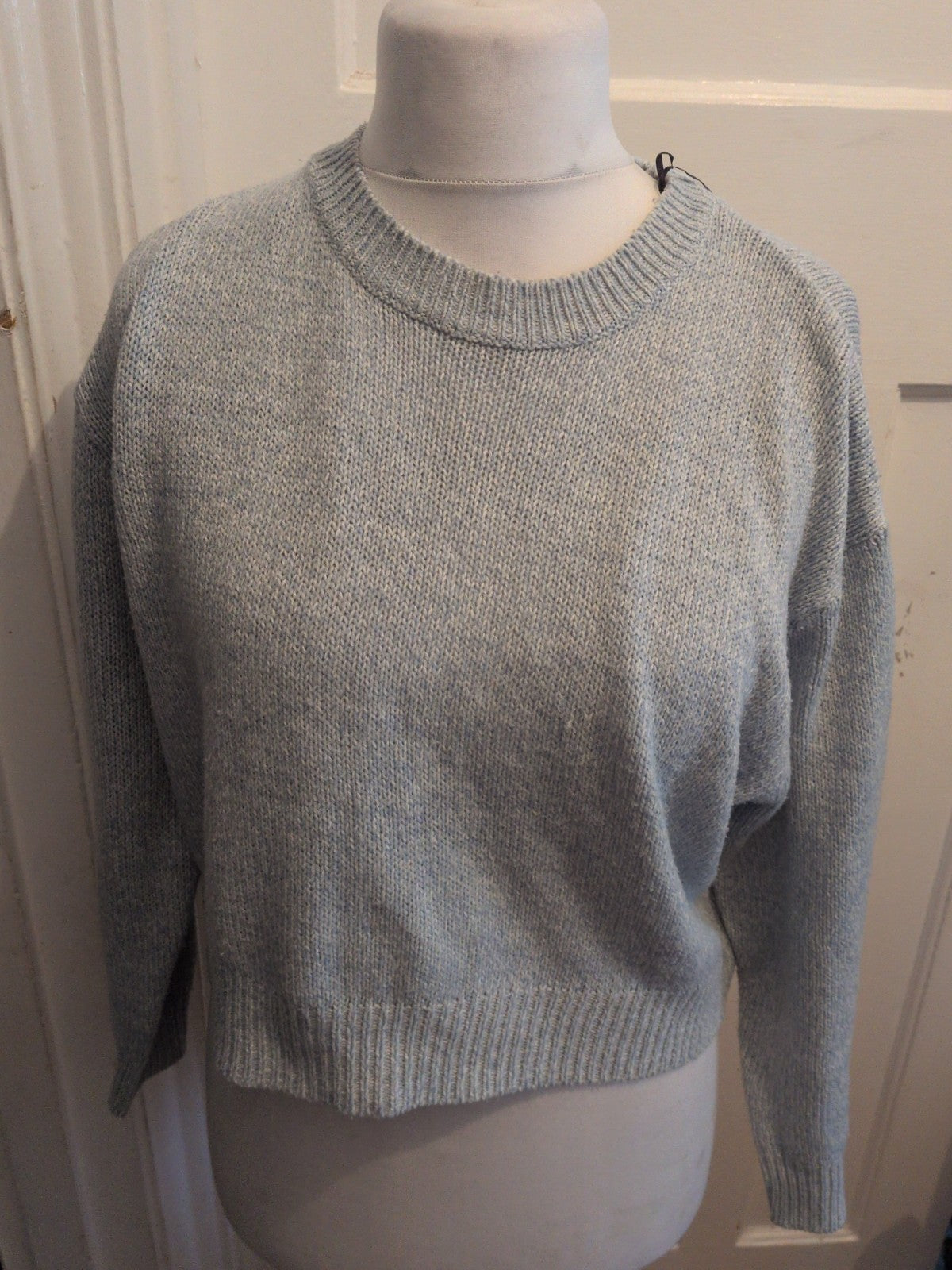 Ladies Divided Medium Pale Blue Fleck Pullover Jumper