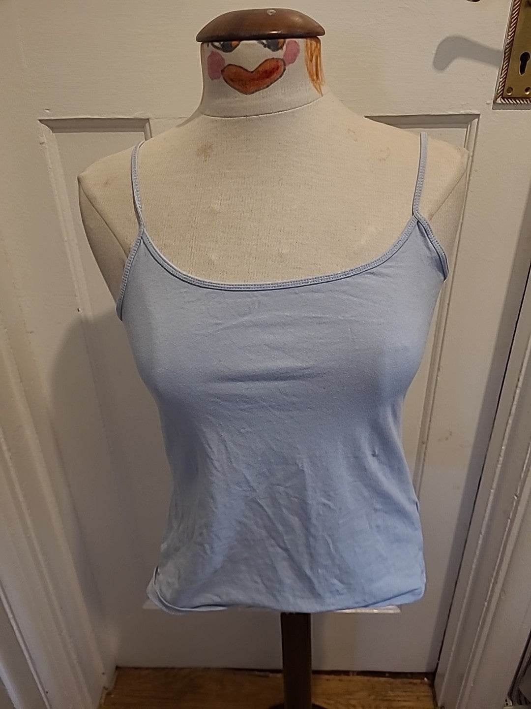 Ladies Primark Size M Pale Blue Stretch Cami