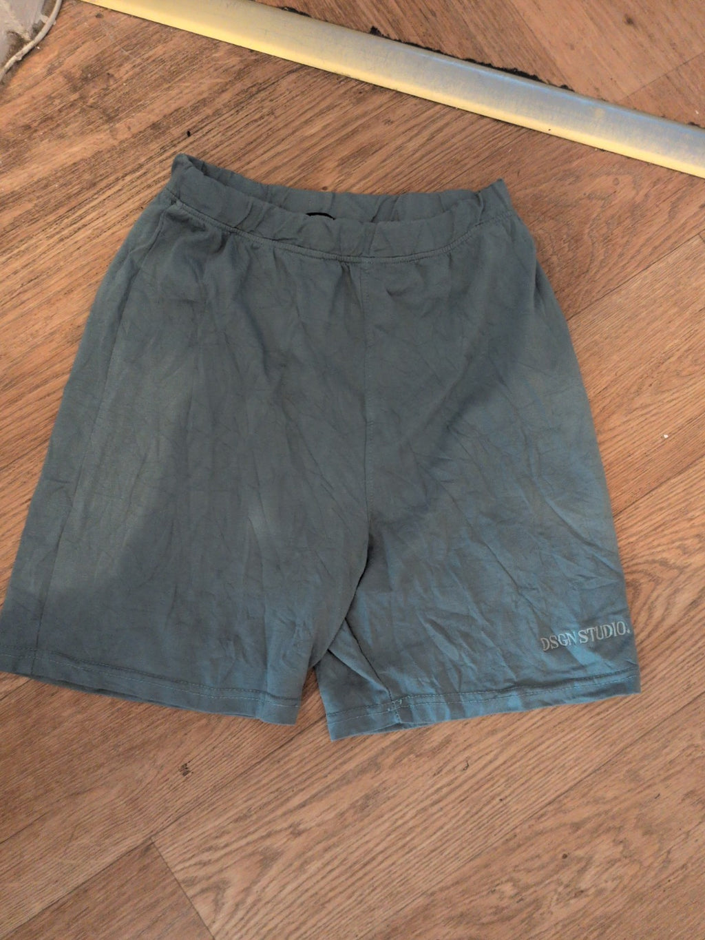 Boohoo Medium Teal Biker Shorts