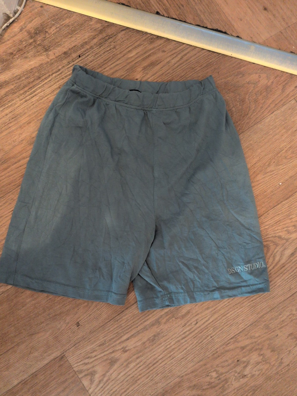 Boohoo Medium Teal Biker Shorts