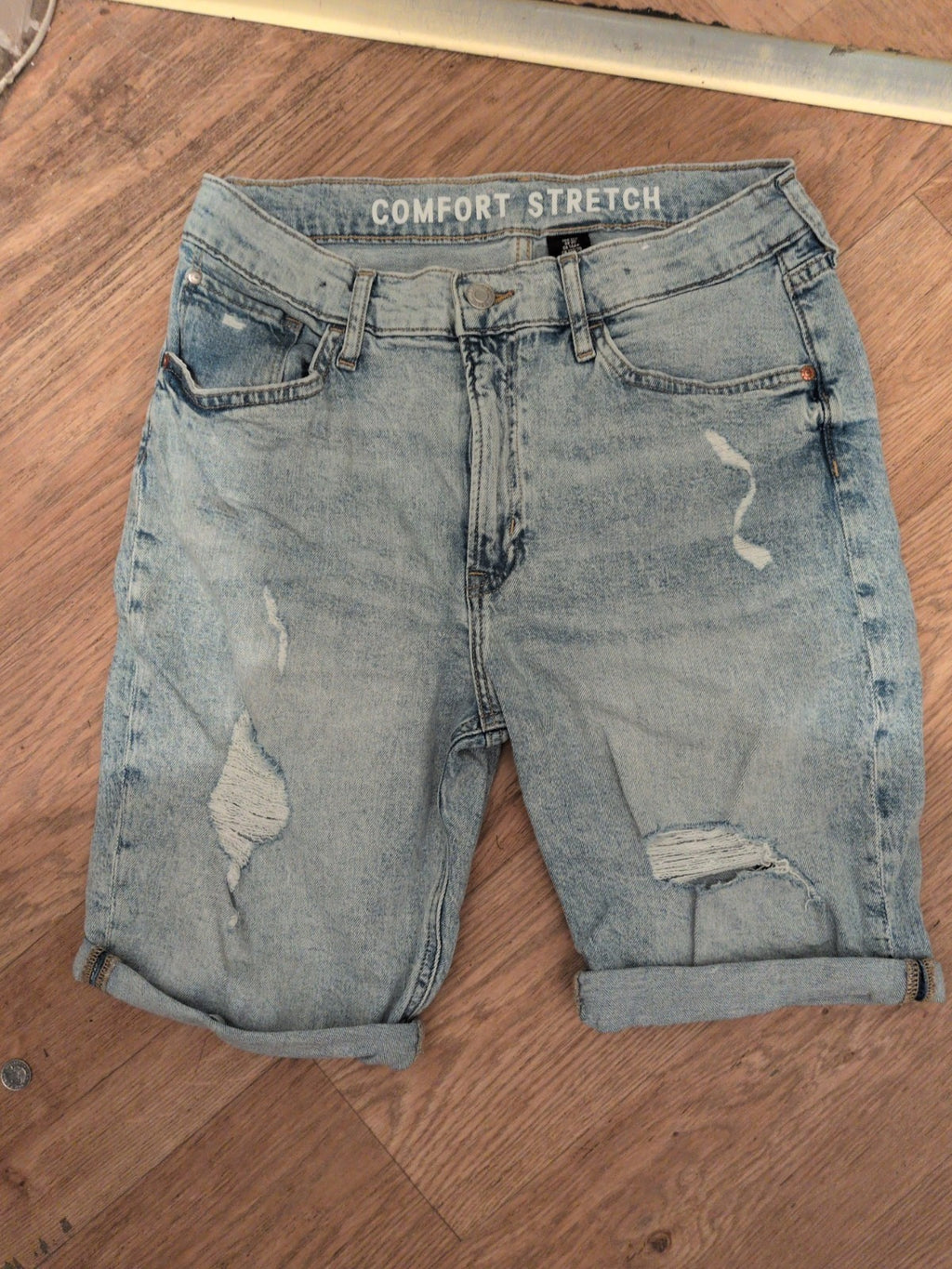H&M 14 Years Slim Fit Denim Ripped Comfort Stretch