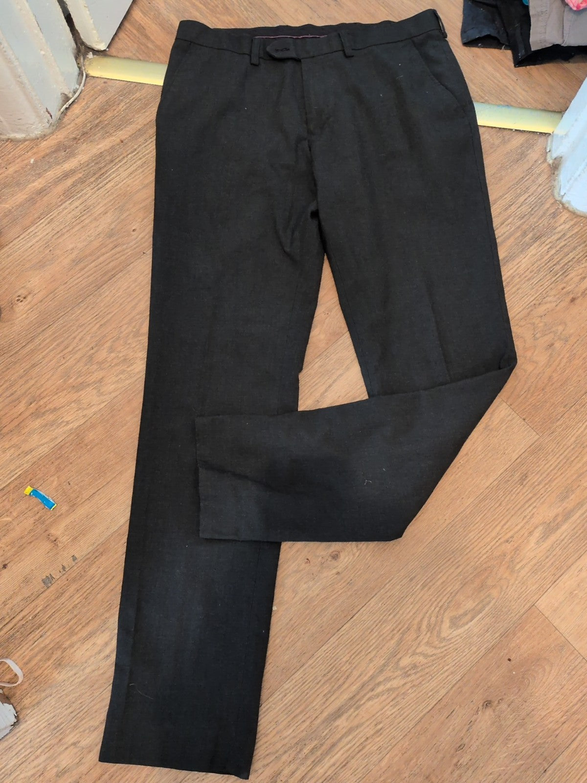 Next 34x33 Charcoal Grey Smart Trousers
