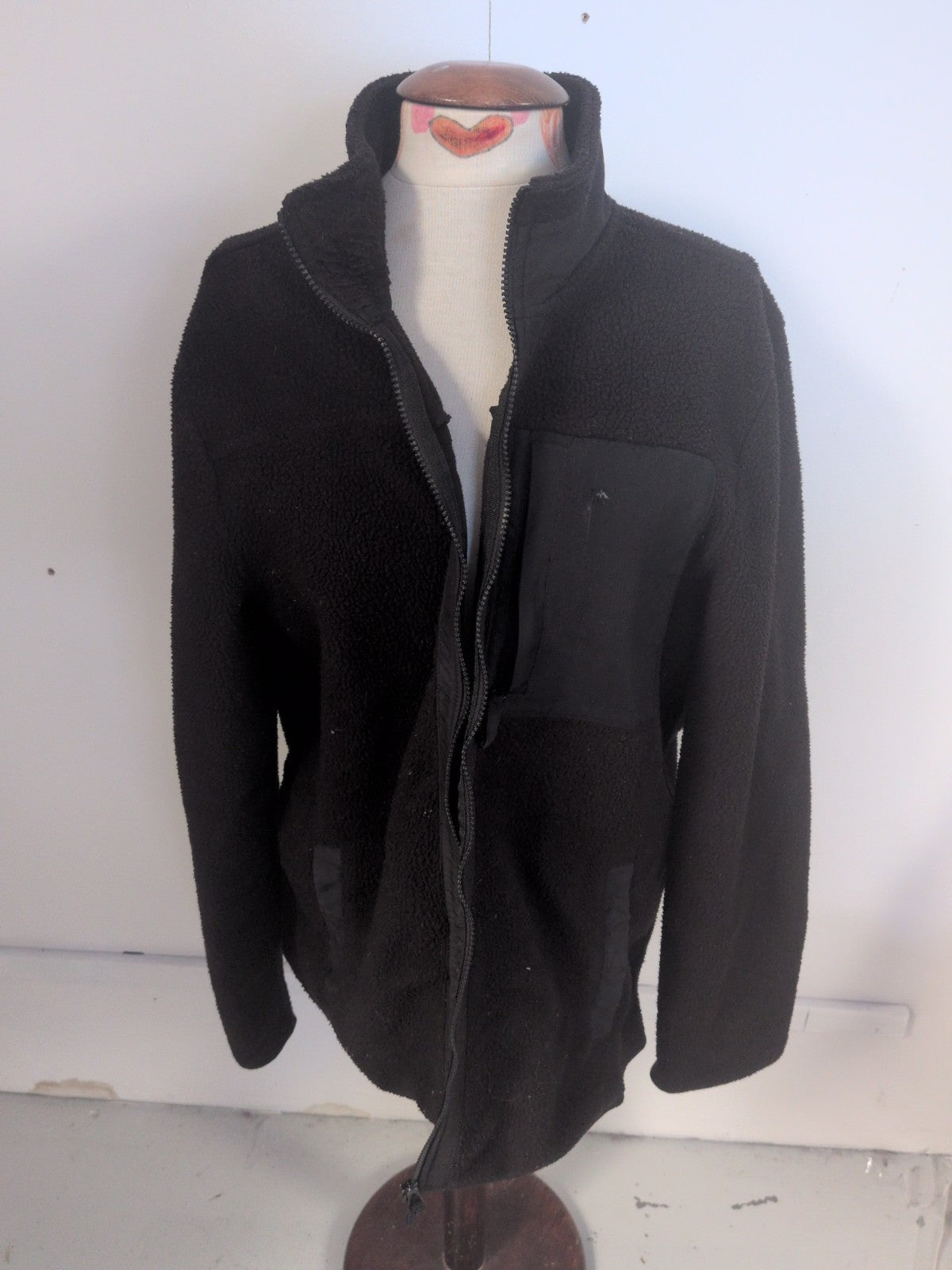 Esmara Large Black Full Zip Jacket Jumper