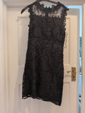Boohoo 8 Black Lace Sleeveless Dress