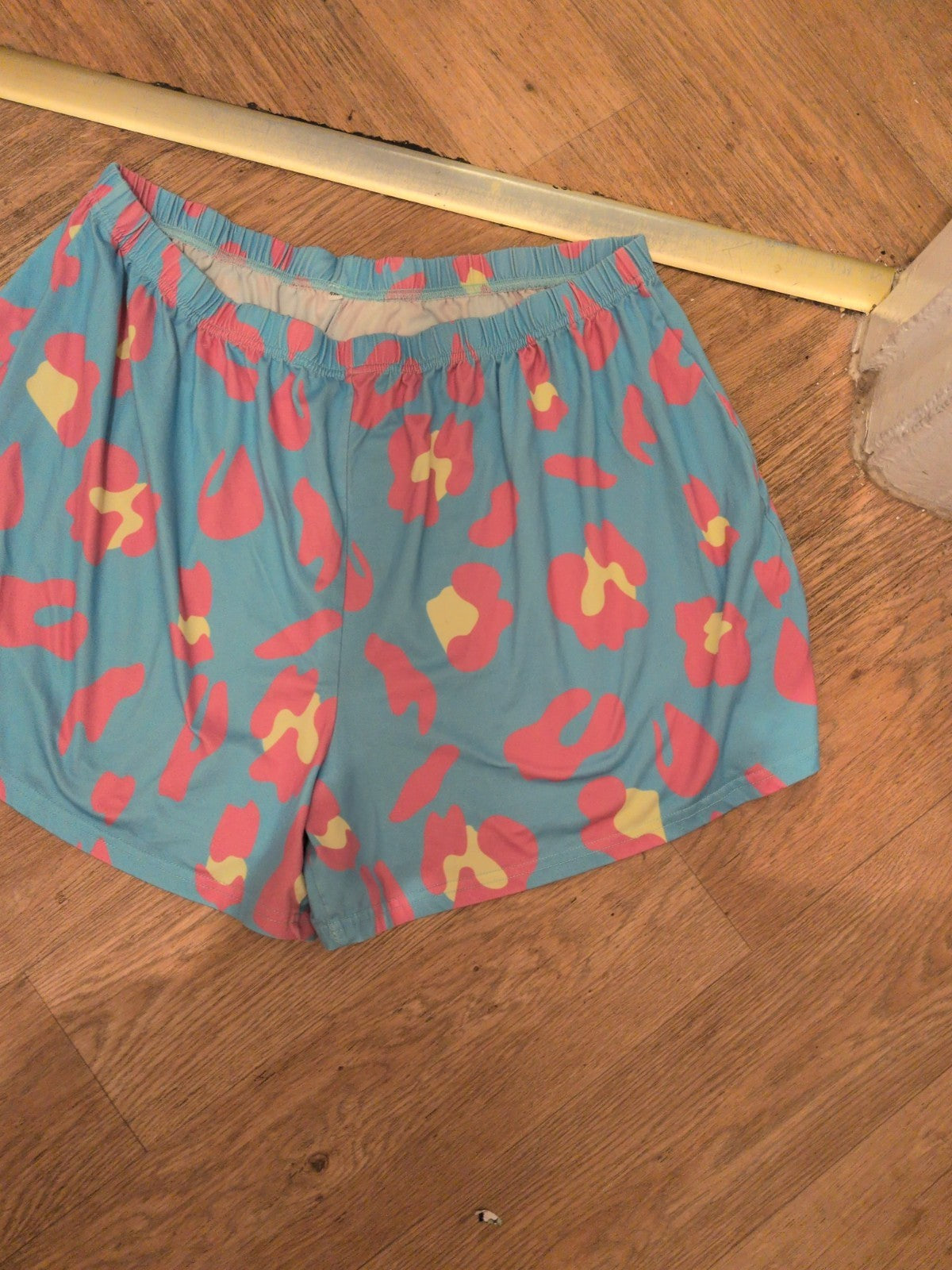 Ladies Size 4XL Blue And Purple Elasticated Sleep Shorts