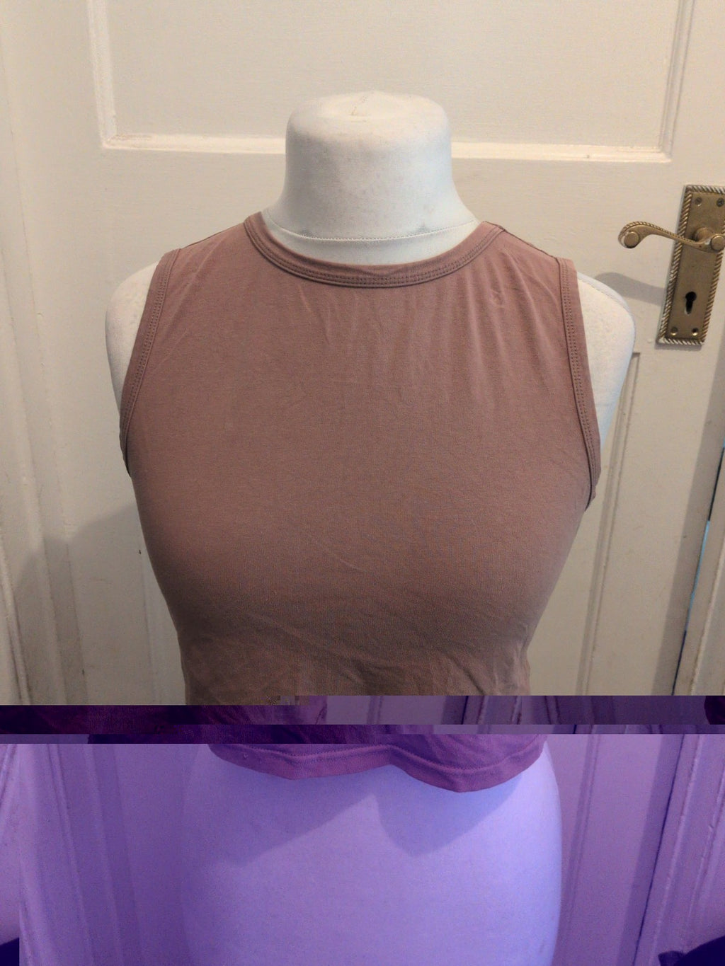 Shein XL Brown Sleeveless T-shirt