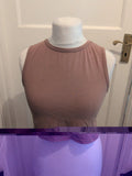 Shein XL Brown Sleeveless T-shirt