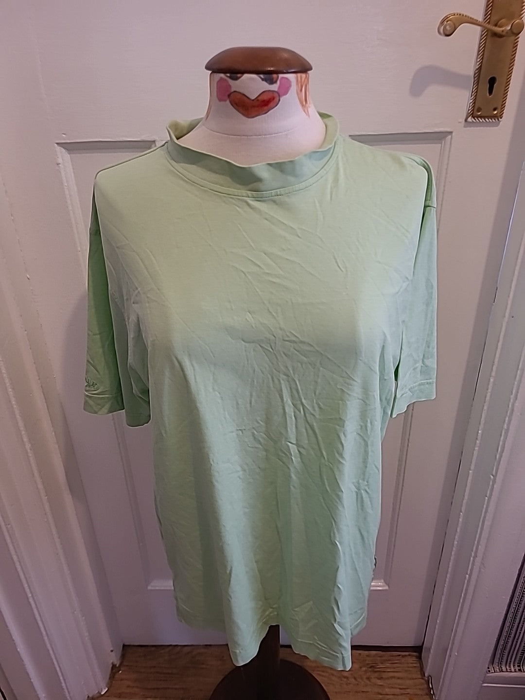 Mens Callaway Golf Size Medium Pale Green Short Sleeved Tshirt
