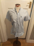 Mens Admiral Size Small Pale Blue Short Sleeved Shirt