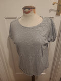 Ladies Next Size  14 Grey Cap Sleeve Tee