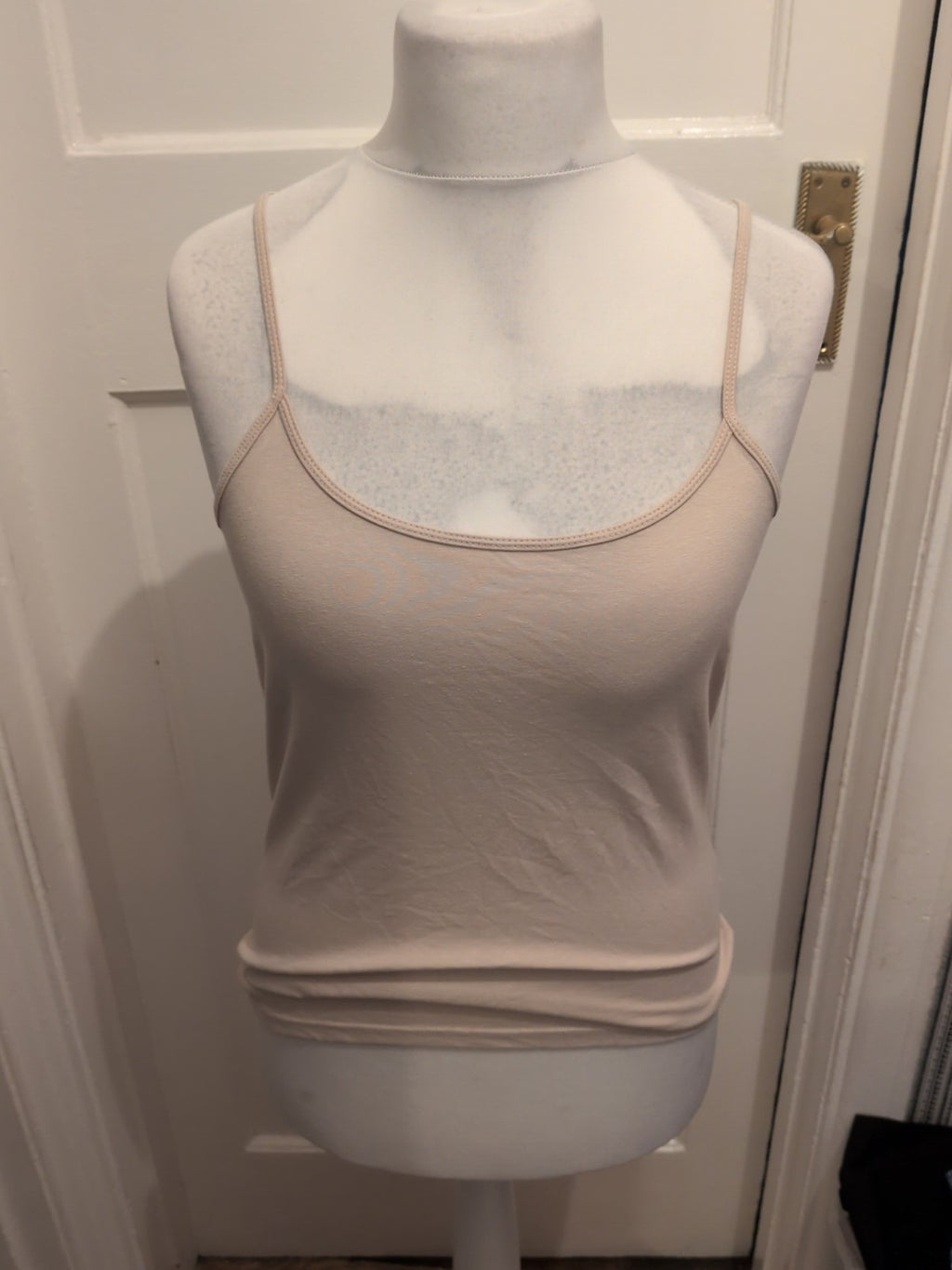 Ladies Primark Size 14-16 Pale Beige Stretch Cami