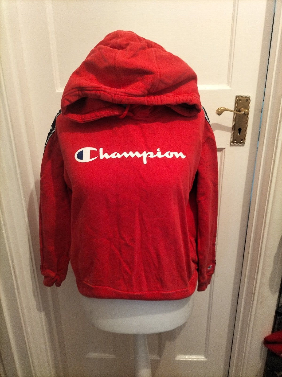 Mens Champion Size Small Red Pullover Hoodie