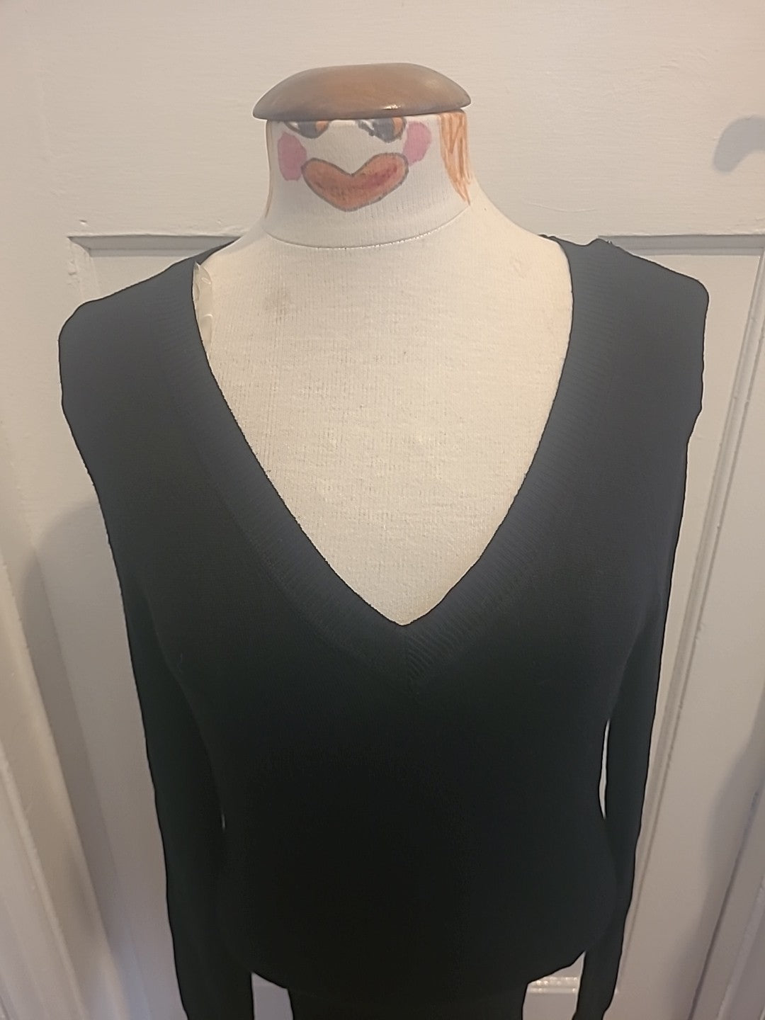 Ladies Select Size 12 Black Long Sleeved Pencil Dress