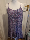 Ladies George Size 12-14 Floral Strappy Blouse/Dress