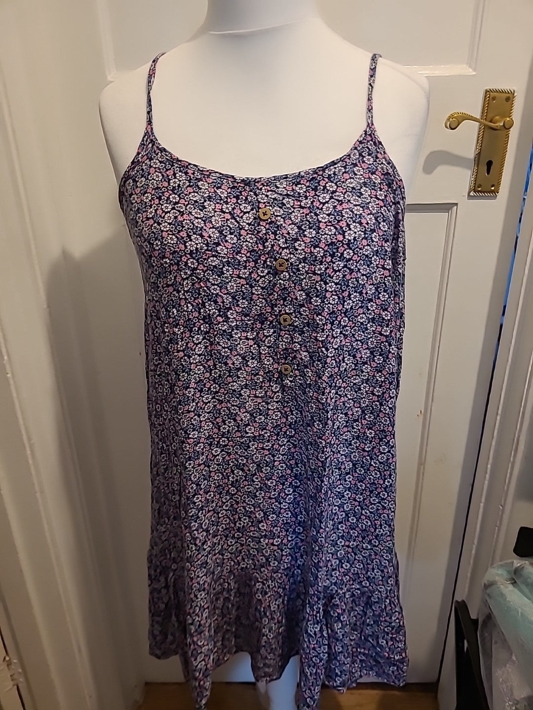 Ladies George Size 12-14 Floral Strappy Blouse/Dress