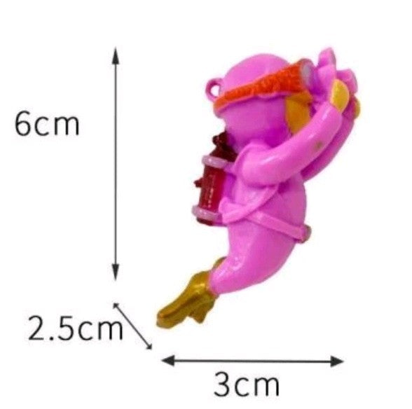Brand New Aquarium Floating Scuba Man Pack Of 2
