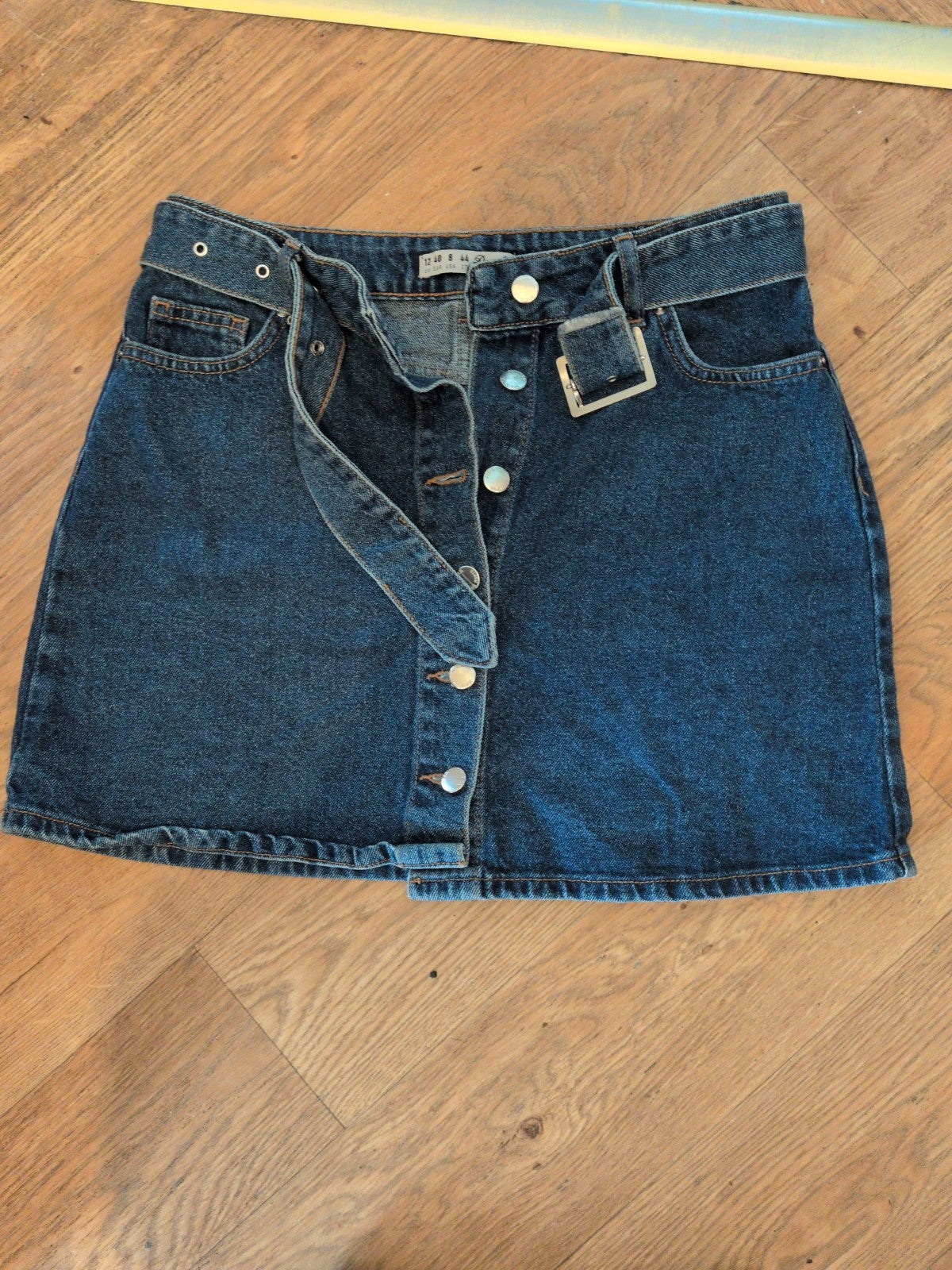 Denim&Co 12 Denim Skirt Knee Length