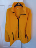 Ladies Yellow Fluffy Jacket Size Small
