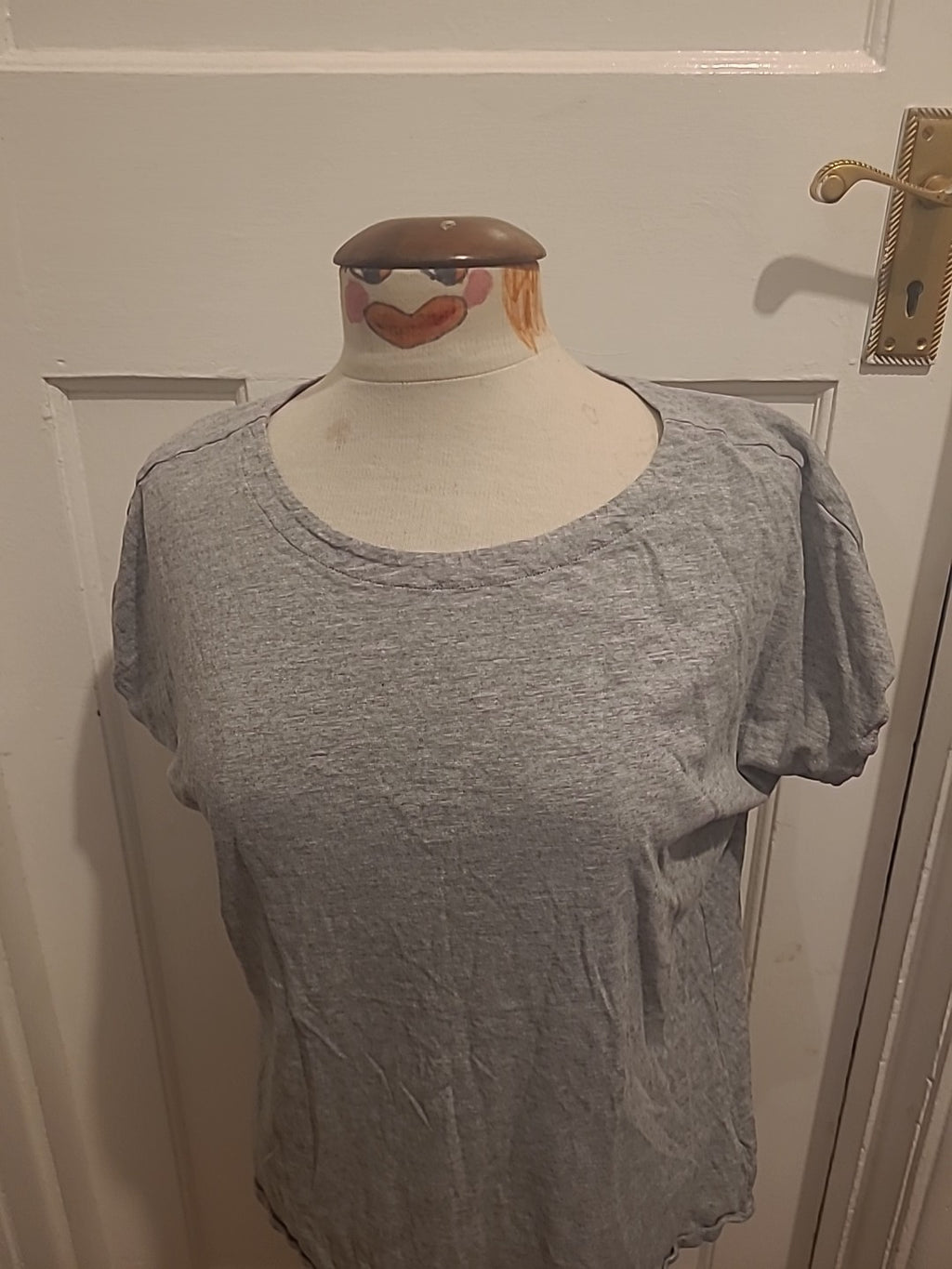 Ladies Next Size  14 Grey Cap Sleeve Tee