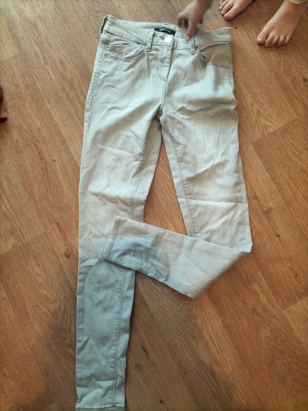 Ladies M&S Size 6 Light Grey Jeggings