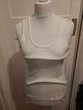 Ladies Marks And Spencer Size 16 White Essentials Tshirt Sleeveless