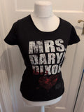 Nastravie Medium Black Walking Dead Print T-shirt