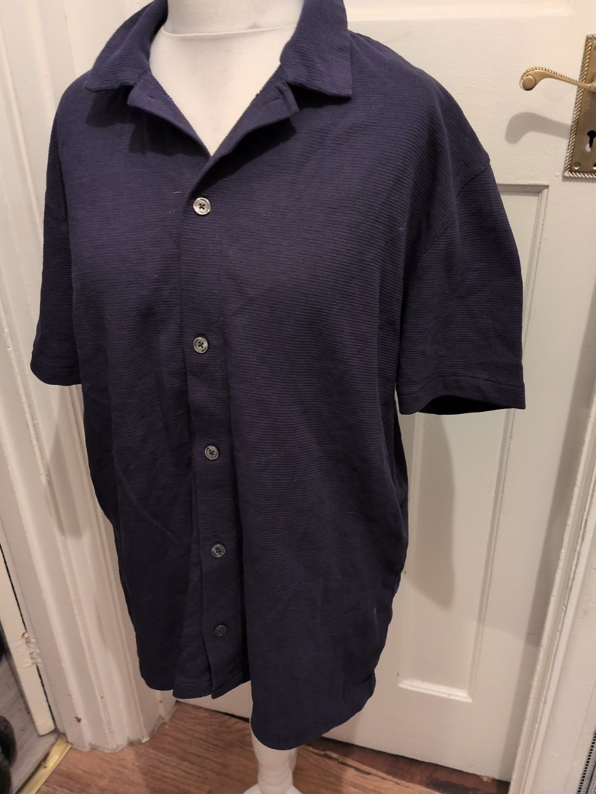 Next XL Navy Buttoned Polo Shirt