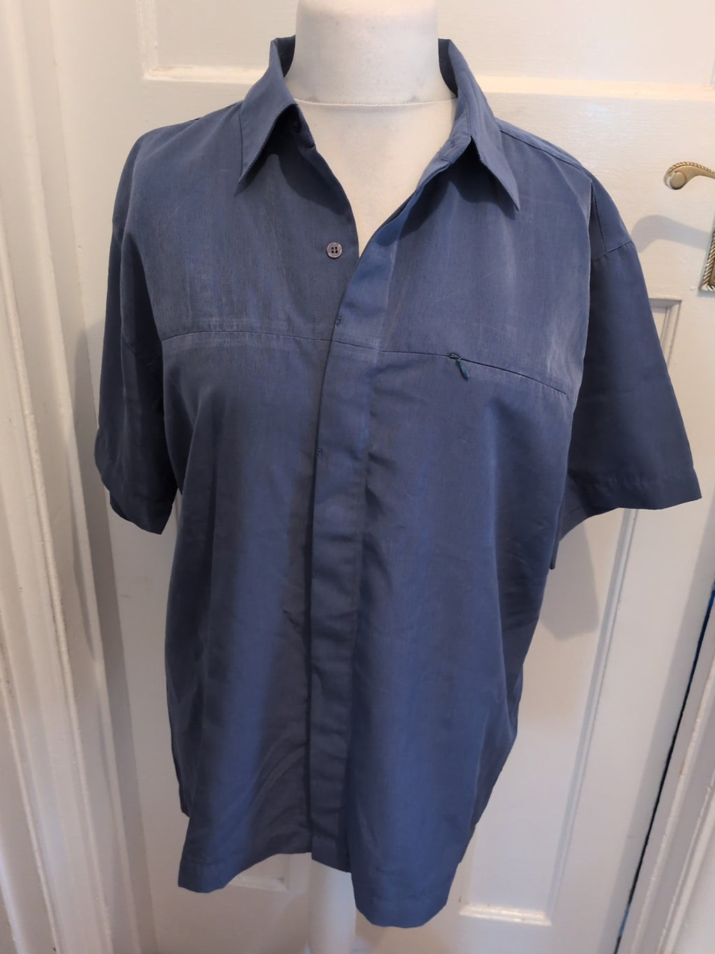 Petroleum Large Blue Short Sleeve Shirt