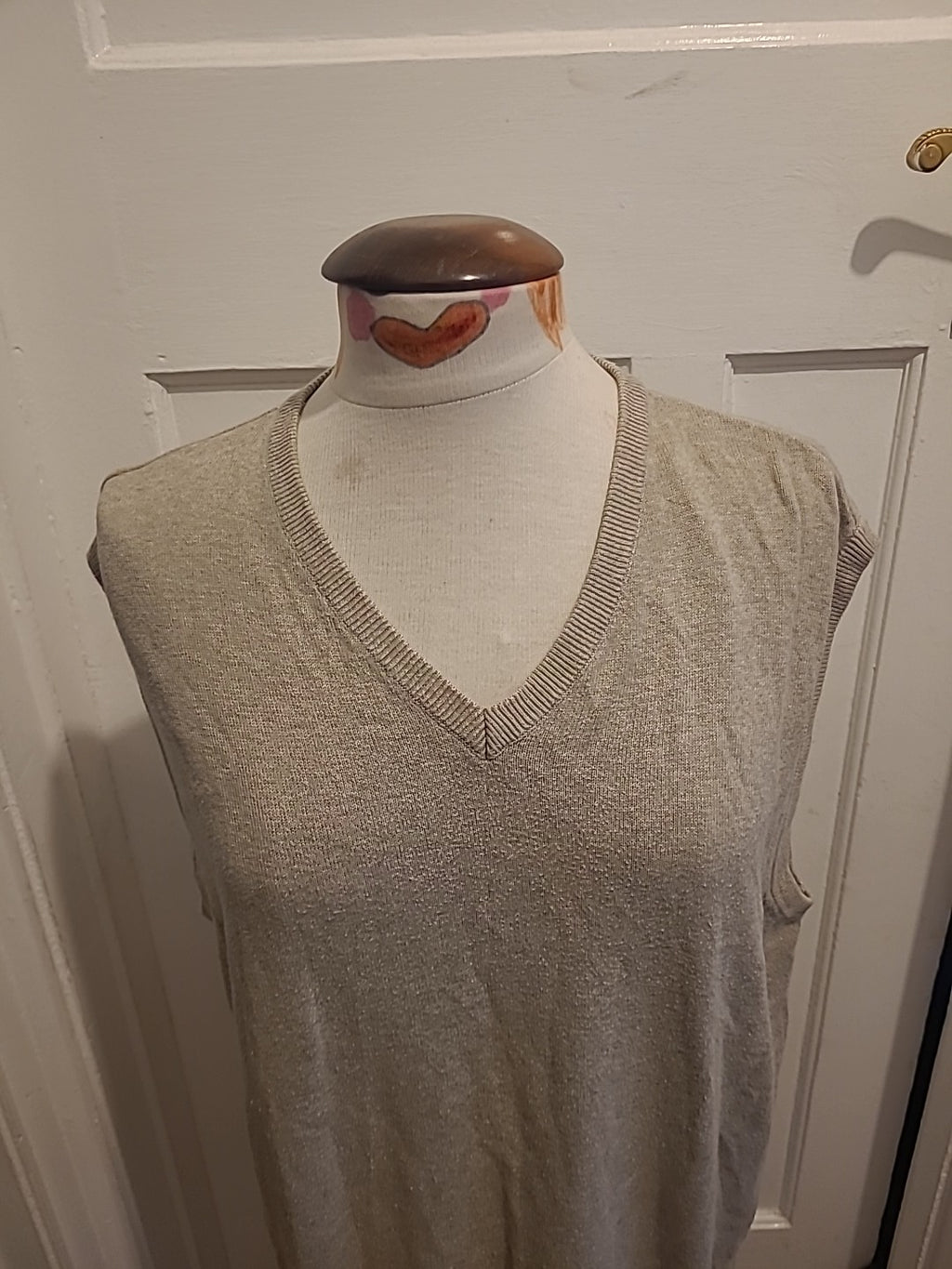 Mens Thomas Nash Size Large Grey Sleeveless Lightweight Pullover Jumper