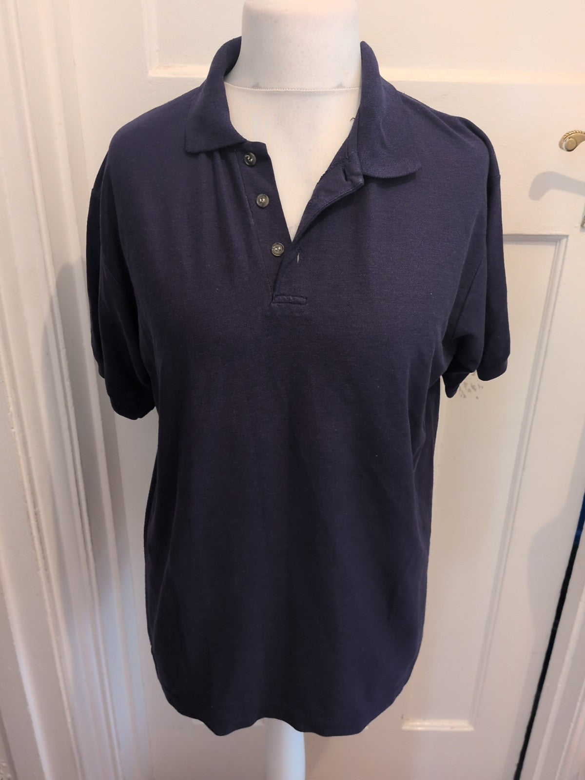 2xl Regular Fit Navy Blue Short Sleeve Polo