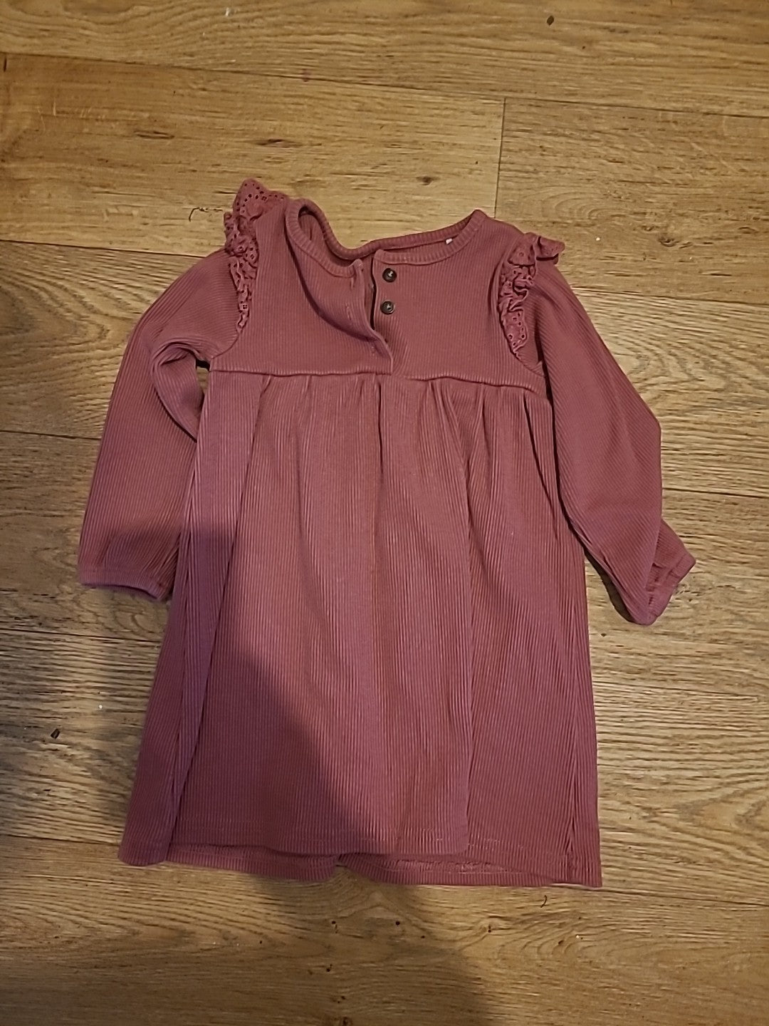 Girls George Age 18-24 Months Pink Long Sleeved Dress