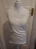 Mens Asos Size Large White Scoop Neck Vest Top