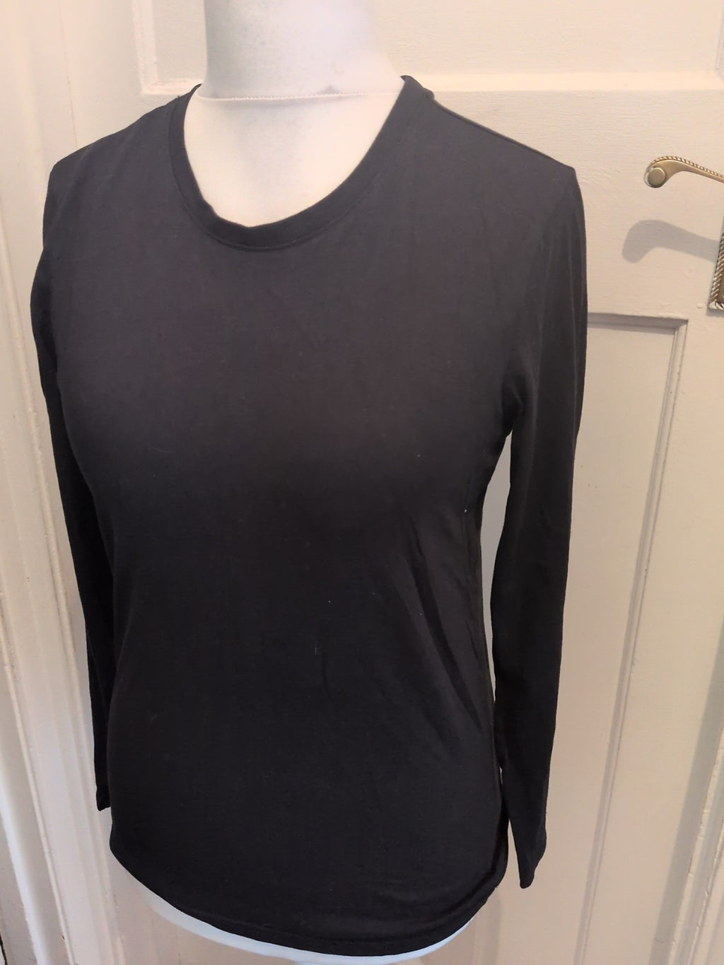 Tu Man Slim Fit Black Small Long Sleeve T-shirt