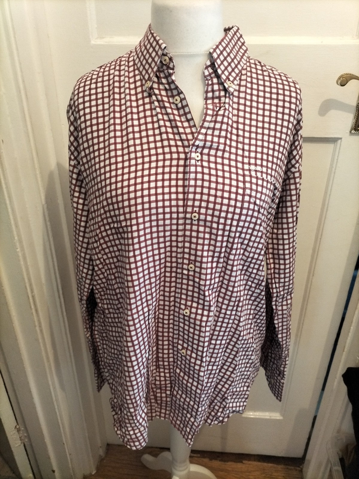 Ungaro 5 Red Check Long Sleeve Shirt