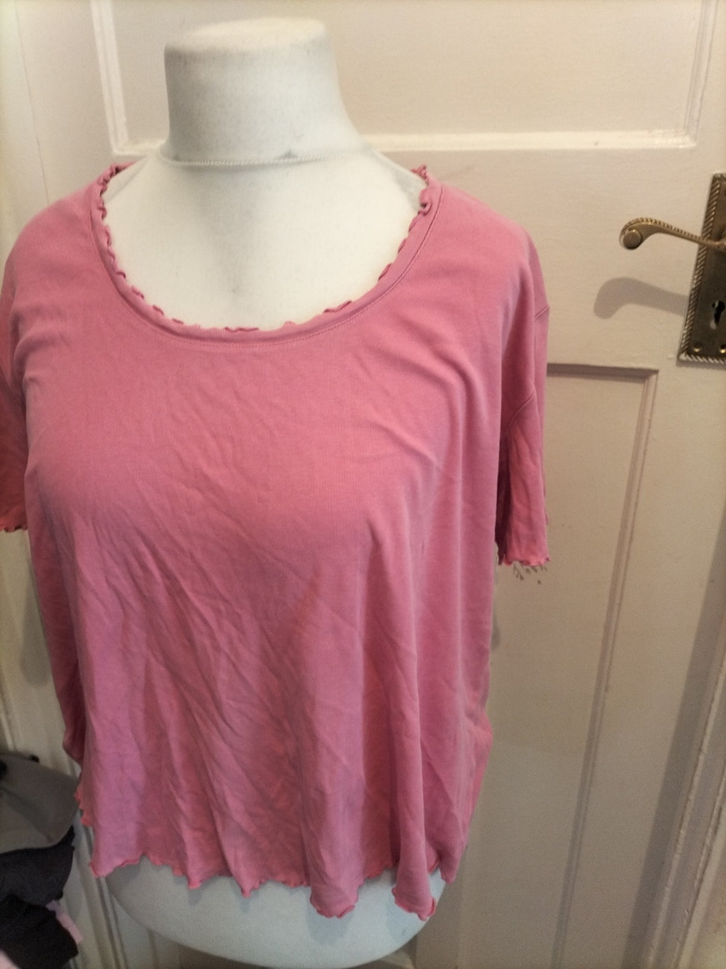 Ladies Rogers+Rogers Size 20 Pink Short Sleeved Blouse