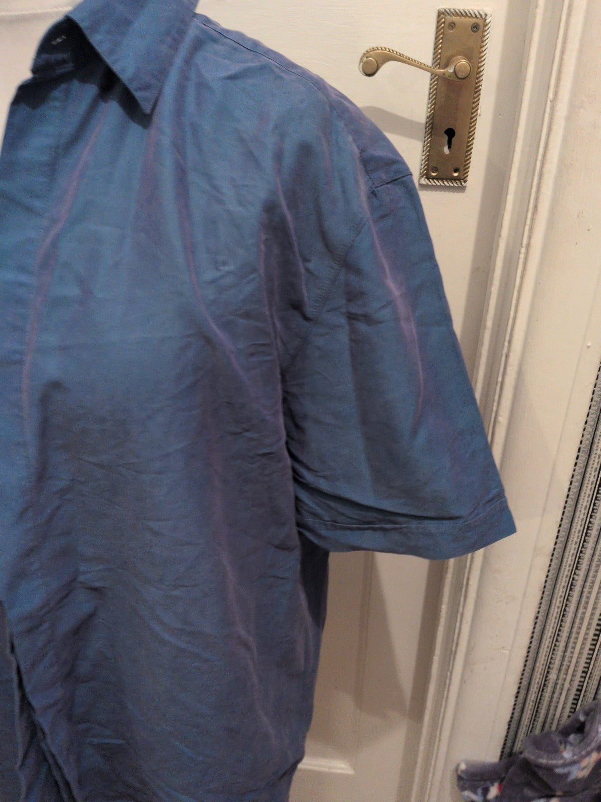 Casual Club Large Blue Soft Touch Short Sleeve Shirt
