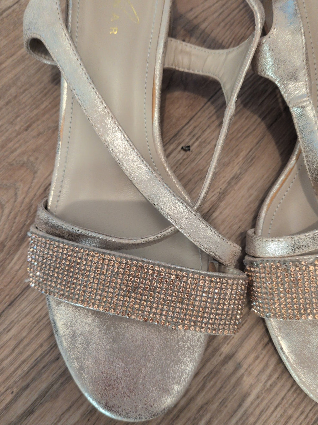 Lunar EU 38 Pink Shiny Diamante Heels