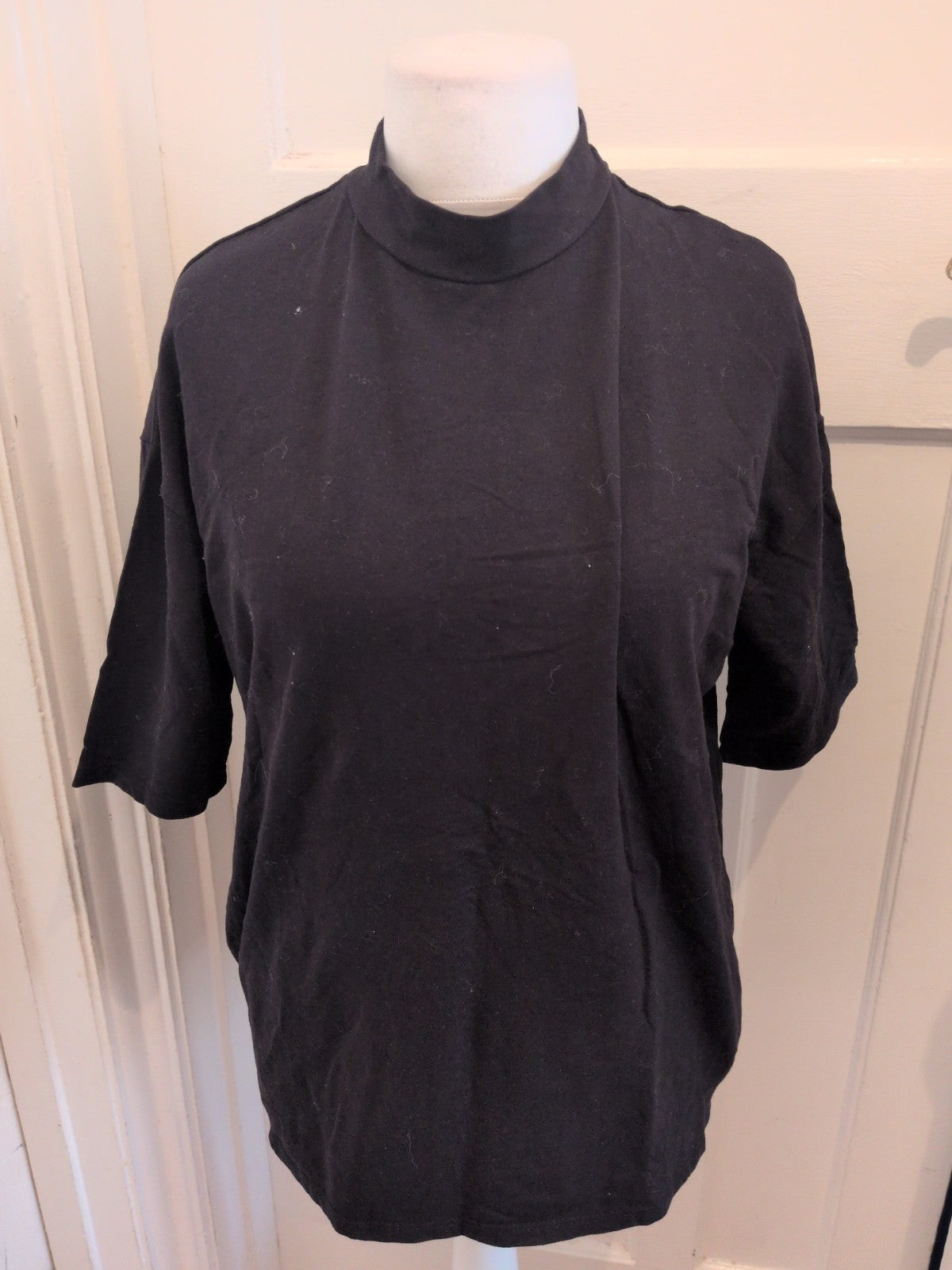 4XL Black Ladies T-shirt Short Sleeve