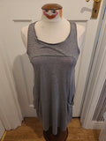 Ladies Next Size 10 Grey Sleeveless Scoop Neck Dress